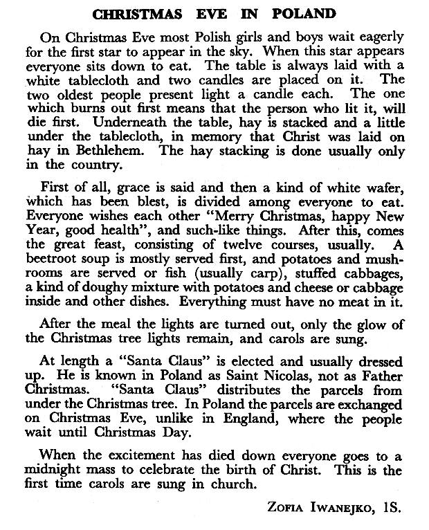 Christmas Eve in Poland by Zofia Iwanejko